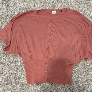 Cami Dark Peach Cardigan Sweater